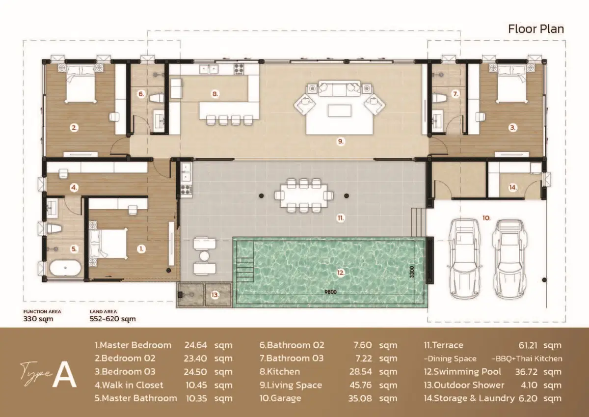 Na Raya Hills Hua Hin- Floor Plans