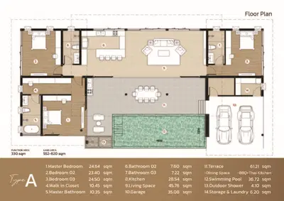 Na Raya Hills Hua Hin- Floor Plans