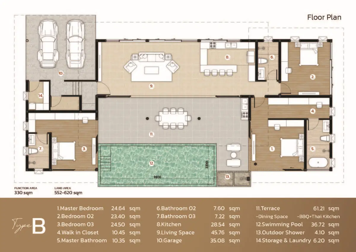 Na Raya Hills Hua Hin- Floor Plans