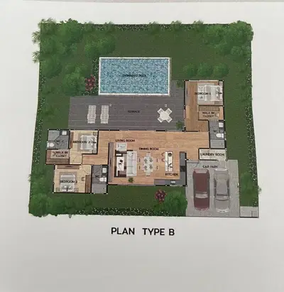Nantra Residence - 3BR Pool Villa - Type B