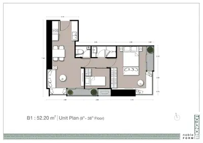 Noble Form Thonglor - 1BR Plus