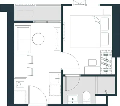 Nue Riverest Ratburana - 1BR (1)