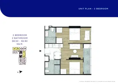 ONCE Pattaya - Resale - 2BR (L)