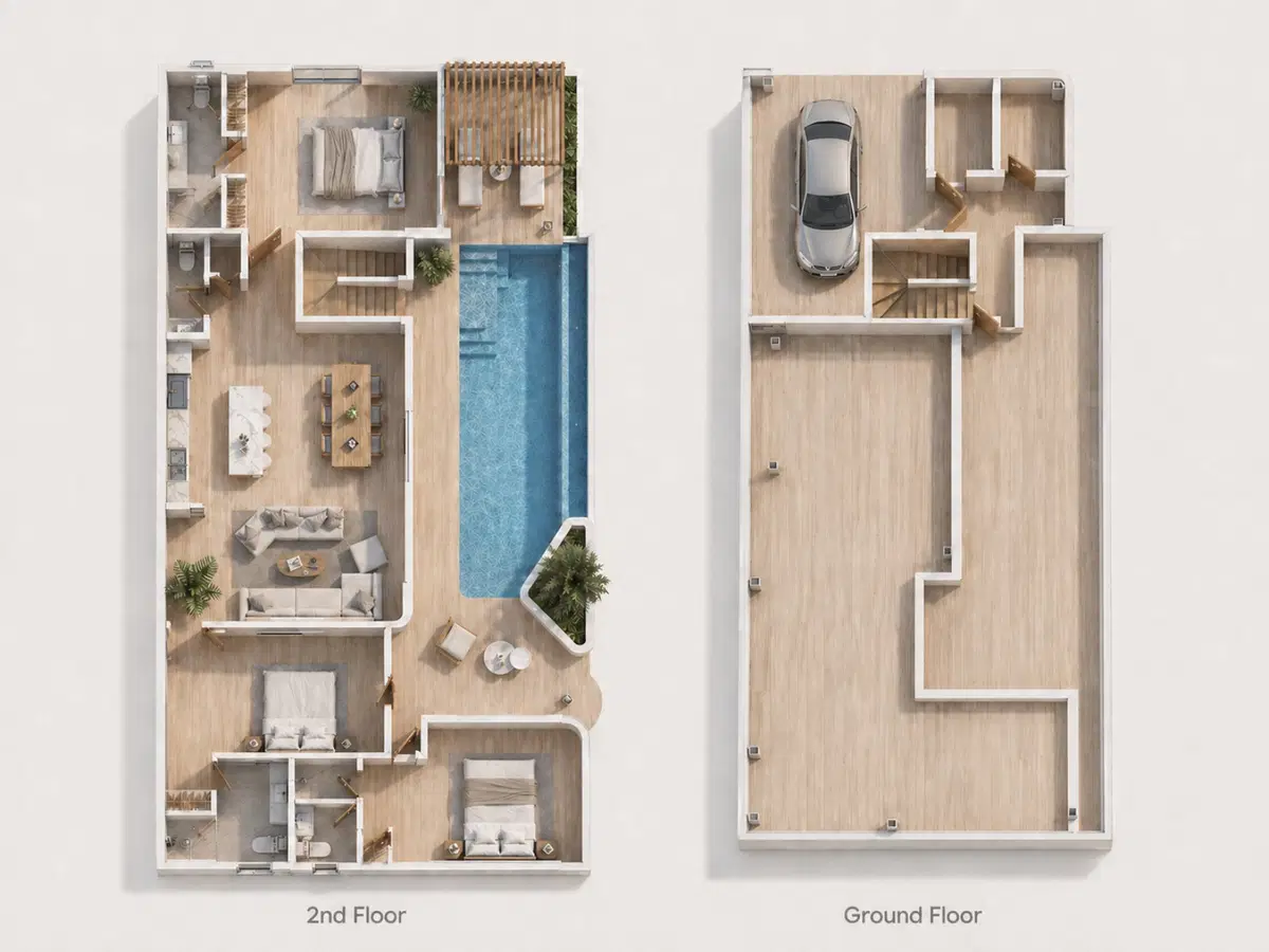 OVO Villas - 3BR Double Storey With Sea View
