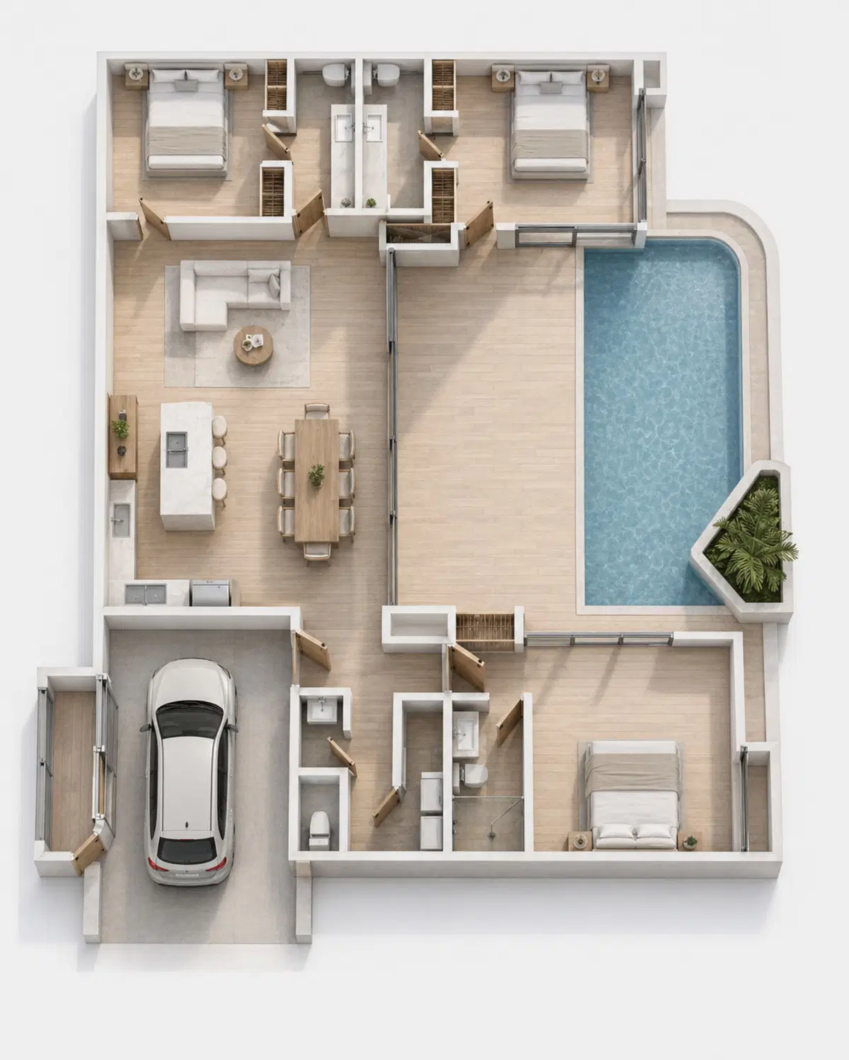 OVO Villas - 3BR Single Storey With Sea View  Pool Villa