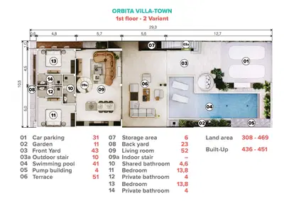 Orbita Villa Town - 6BR Pool Villa (Large Plot)