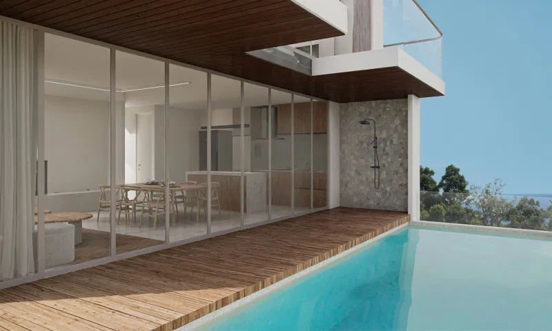 Panorama Kata Ocean View Villas Phuket – Luxury hillside pool villa development in Kata area offering panoramic ocean, mountain, sunset views.