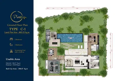 Prestige Villa Phuket - 2BR Pool Villa - Type C (Large Plot)