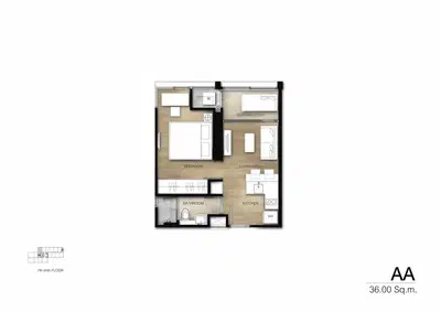 Quinn Sukhumvit 101 - 2BR (Combine Unit)