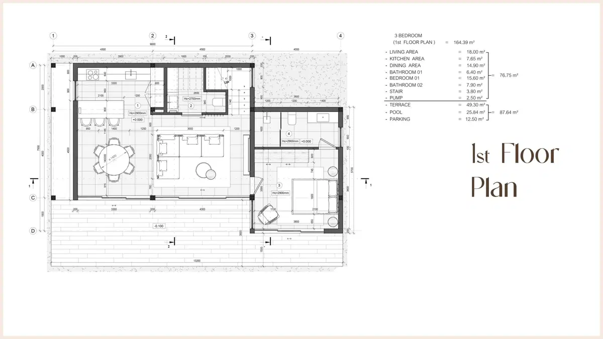 Ravi Villa - Unit Plan - level 1