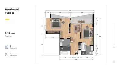 Rawayana North Condo - 2BR - Type B