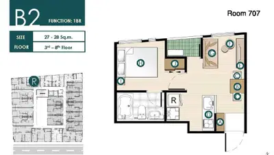 Runesu Thonglor 5 - 1BR Type B