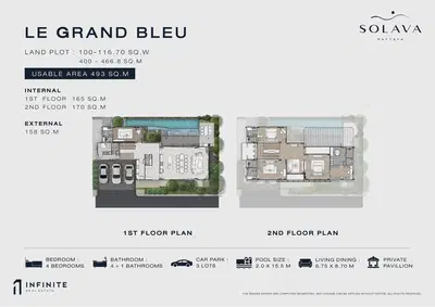 SOLAVA Pattaya - 4 BR Villa - Type Le Grand Bleu