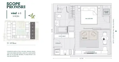 Scope Promsri - Studio Room - Type D