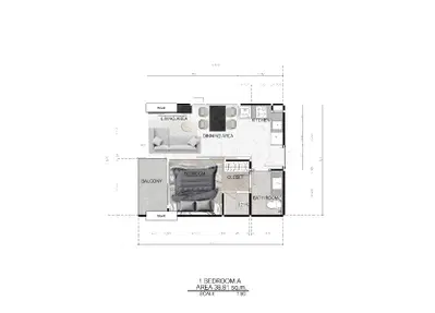 Seaspire Jomtien - 1BR (1)