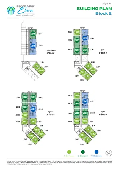 Skypark Elara - 3BR - Type 3BR2