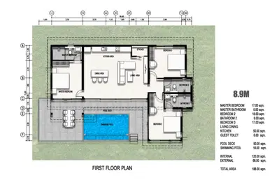 Temple Gate - 3BR Pool Villa (One Storey)