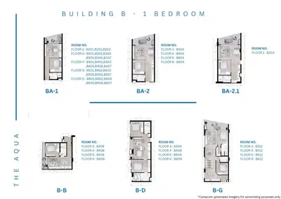 The Aqua - 1BR (Resale Unit) - Building B