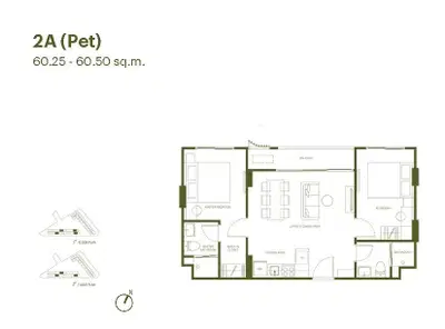 The Base Cherngtalay - 2BR - Type A