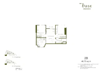 The Base Urban Rama 9 - 2BR Simplex
