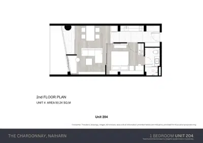 Chardonnay Nai Harn - 1BR Big Living - Type A3