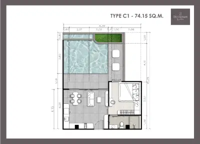 The Element by Anocha - 1BR Penthouse with Private pool