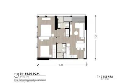 The Issara Sathorn - 2BR Type - B1