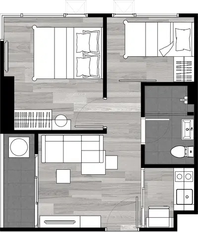 The Origin E22 Station - 1BR+