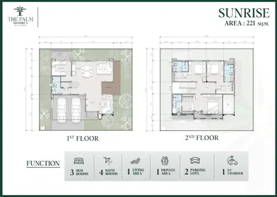 The Palm Grandio's - 3BR Villa - Type A