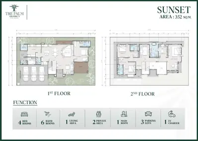 The Palm Grandio's - 4BR Villa - Type C