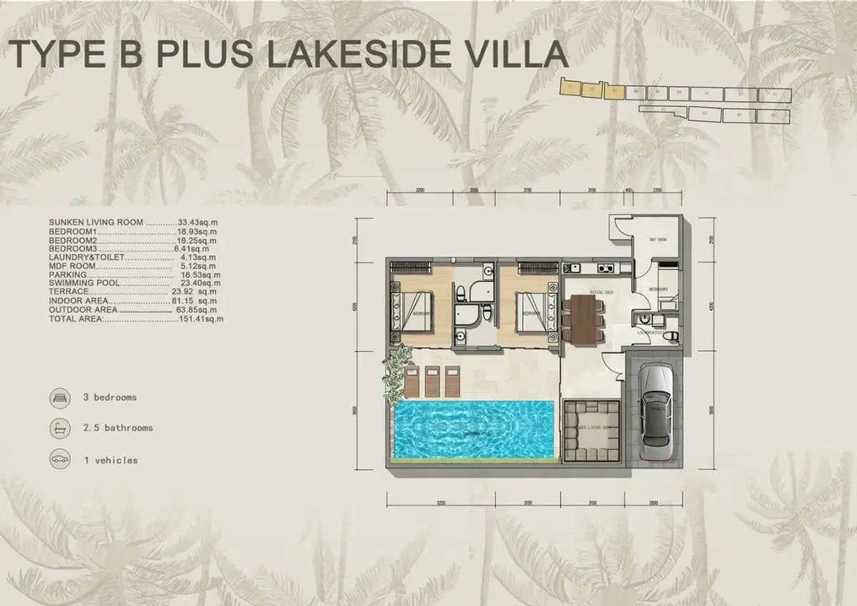 The Lagoon Residence - Unit Plan - Type B Plus