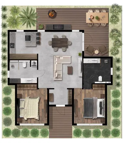 Tropical paradise - 2BR Villa