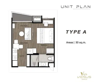 VIP Venus Karon - 1BR Type A (Mountain/Garden View)