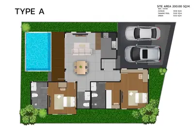 Verdi Pool Villas - 2 BR - Type Aria