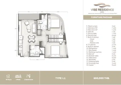 Vibe Residence Karon - 2BR Mountain & City View - Type A301