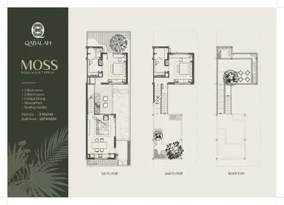 Villa Qabalah - 2BR Pool Villa - Moss (Promo price)