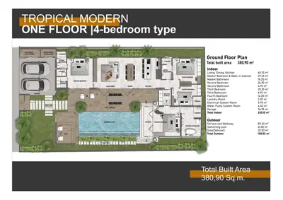 Villa Suksan - Phase 5 - 4BR Pool Villa - Plot 1