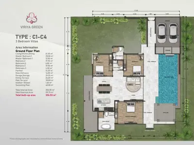 Viriya Green - 3BR Pool Villa - Type C
