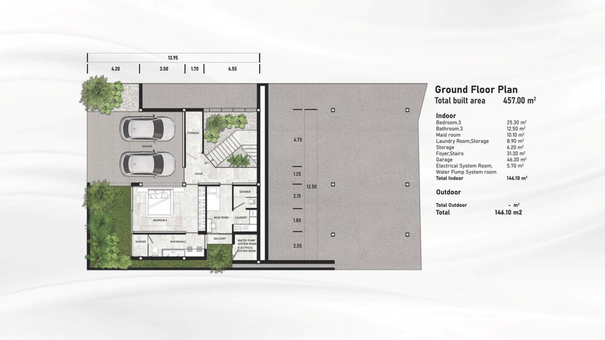 Layan Community Unit Layout Walai Layan Villas - Phase 2 - 3BR Pool Villa Sea View - E
