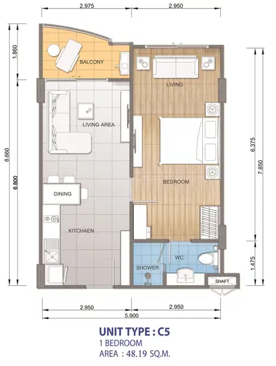 Whale Marina Condo - 1BR - Type C5
