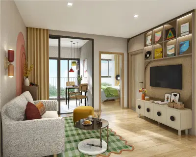 dcondo calm Ramkhamhaeng 40 - 1BR - Type A