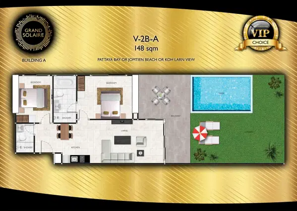 Grand Solaire Pattaya - 2BR Private Pool