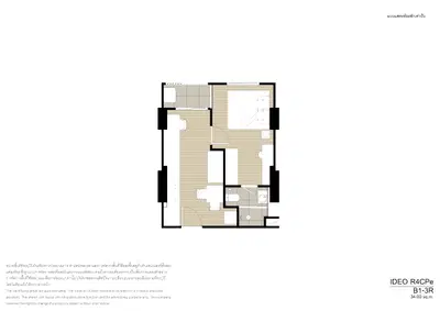 Ideo Sukhumvit Rama 4 - 1BR Type B1-2