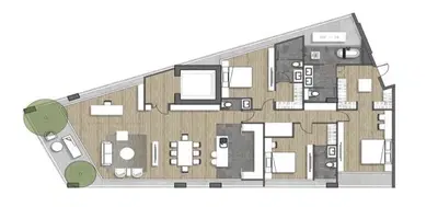 La Citta Delre Thonglor 16-3BR Type A1 (private lift)