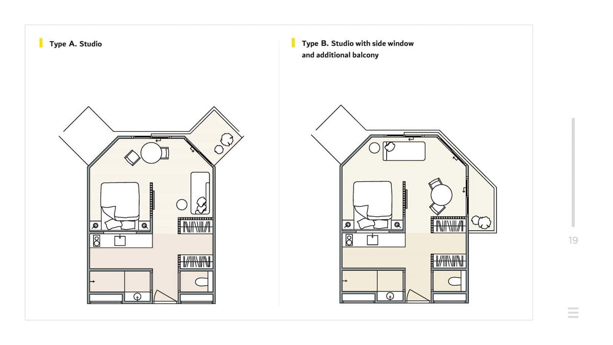 Phenomenon - Building A - Studio Room - Apartment Type B