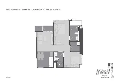 The Address Siam Ratchathewi - 2BR Type E